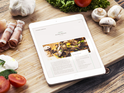 Essential Omnivore Blog animation blog cookbook design food principle recipe site sketch ui web