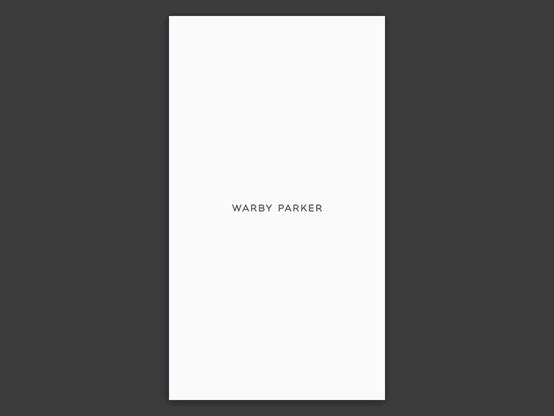 Warby Parker - Inner Page animation app glasses ios minimal principle sketch ui warby parker
