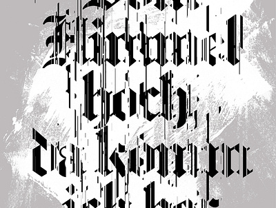Gothic glitch 2 blackletter deconstructed distorted distortion experimental font generative generative art generativeart glitch glitch art glitchart gothic industrial medieval text text effect text effects type typography