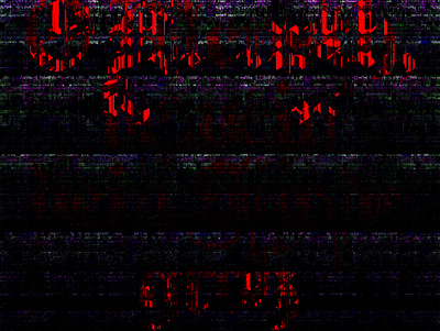 Gothic glitch 3.4 blackletter dark deconstructed devil distorted distortion evil font generative generative art generativeart glitch glitch art glitchart gothic industrial text text effect text effects typography