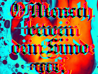 Gothic glitch 4.1 acid blackletter deconstructed distorted distortion experimental font generative generative art glitch glitch art gothic industrial rgb text text effect text effects type typography typography design