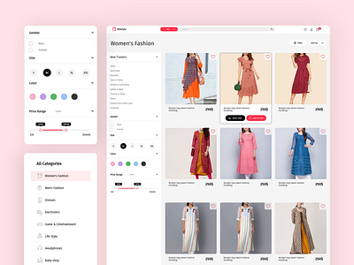 Concept for Product listing  👗👚👕