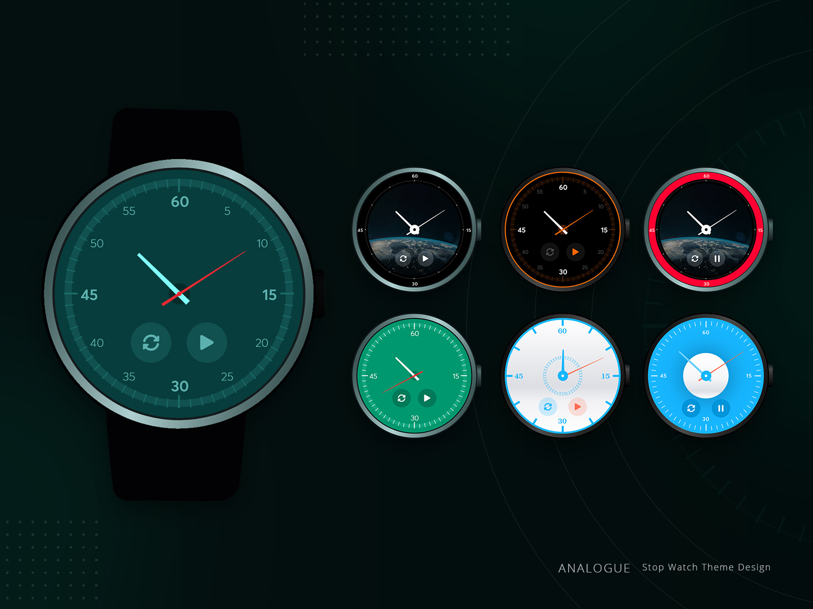 Stopwatch Theme Designs by AWAYR on Dribbble