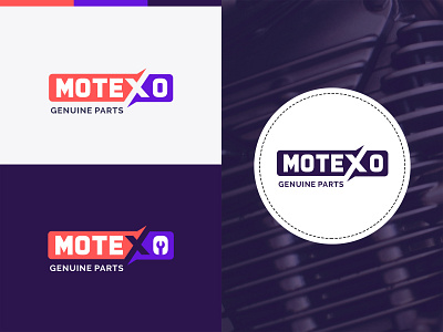 Motexo Genuine Parts branding branding design icon illustraion logo