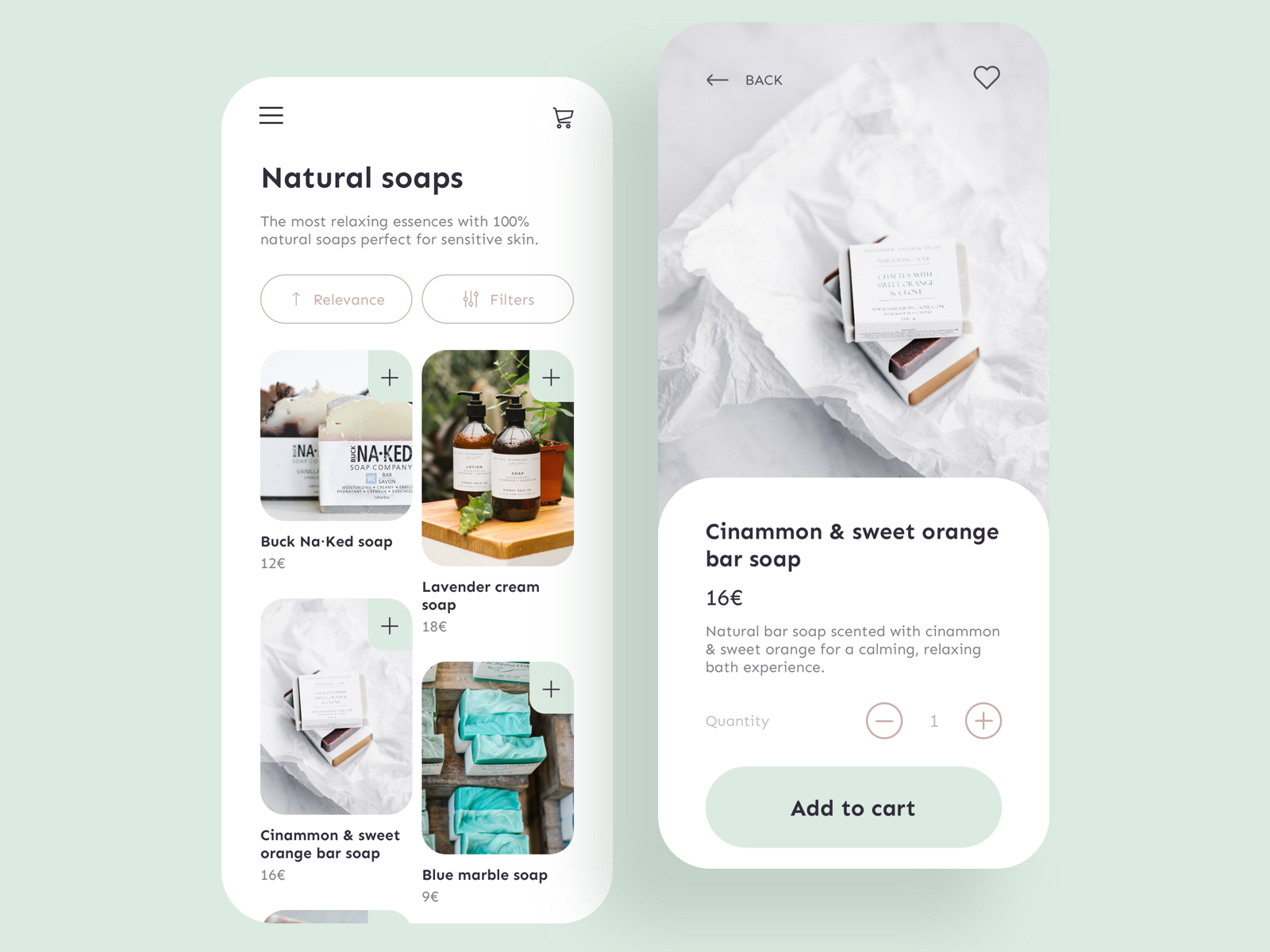 Soap ecommerce by Raquel Sánchez on Dribbble