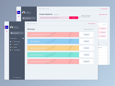 Surveys SaaS concept app b2b design saas saas app saas design saas website software ui user experience user interface user interface design userinterface ux web webdesign