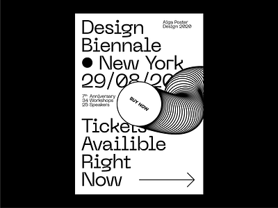 NYC Design Biennale - Poster aiga art brand brand identity branding clean design graphic design identity logo minimal modern pangrampangram poster print simple type typography white whitespace