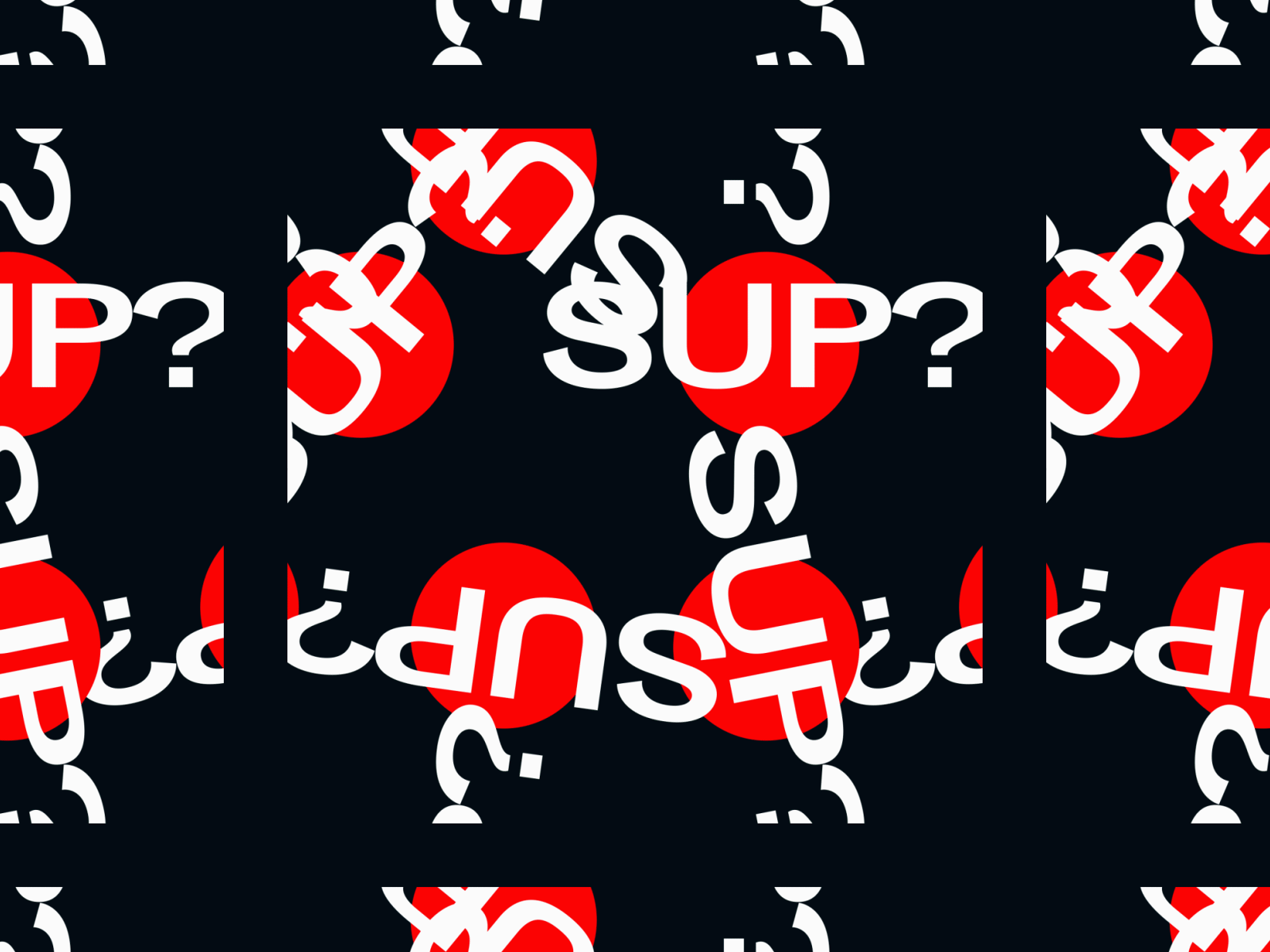 SUP? - Animation Loop aae aftereffects animation art brand branding design dots graphic design identity kinetic kinetic typography kinetictype loop motion motion design motion graphics move movement vector