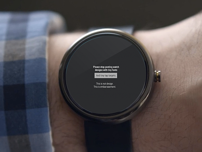 Please stop with these unusable watch designs. android wear watch