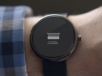 Please stop with these unusable watch designs. android wear watch