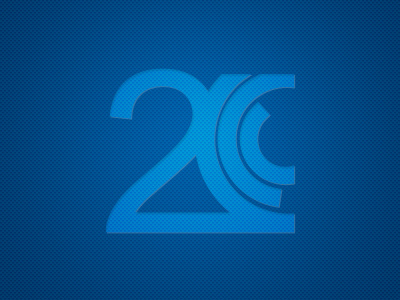 Company 20th Anniversary Logo anniversary blue branding company concept logo