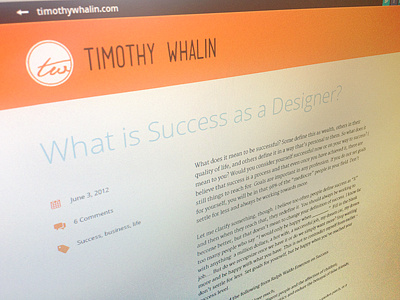 Blog Design 2 article blog blogging brand content personal