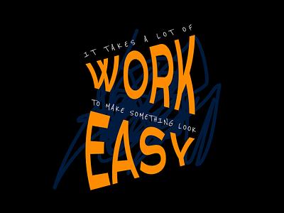 trabalho + fácil? | typography experiment