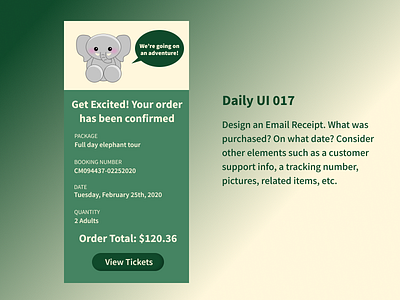 daily ui 017 email receipt dailyui017