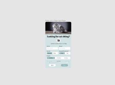 Daily UI 1 Sign Up Form dailyui 001