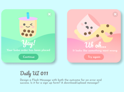 Daily UI 11 Flash Messages