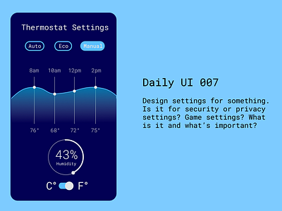 Daily UI 7 Settings