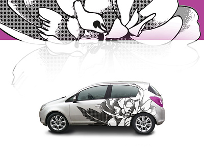 Auto Sticker - Peony auto automobile black white blackandwhite car design drawing graphic graphic design graphicdesign illustration monochrome motor peony perforated perforation sticker sticker design tattoo vector