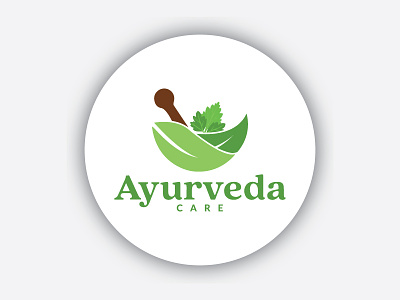 Ayurveda logo branding icon illustration logo logodesign