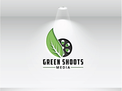 Green shoots branding icon illustration logo logodesign