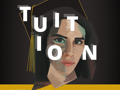 Graduate Illustration college digital art editorial illustration gouache graduate illustration portrait texture typography