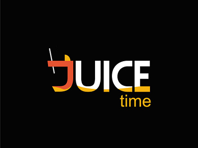 JUICE TIME branding color design flat flat design illustrator juice logo logodesign minimal summer summertime typography ui ux vector