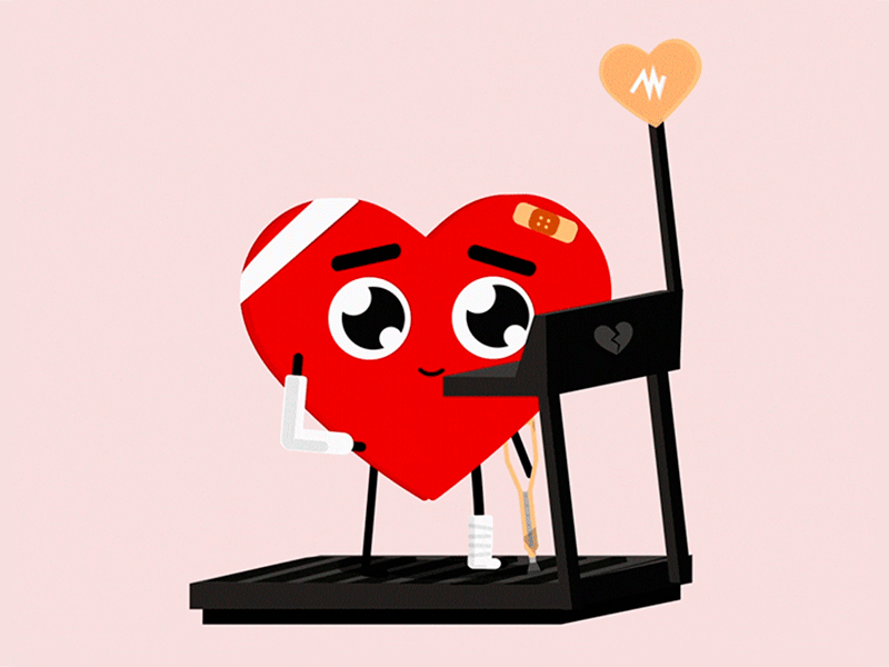 BROKEN HEART 2danimation animated animated gif broken flatdesign flatillustration gif heart hearts illustration love lover red valentines valentinesday