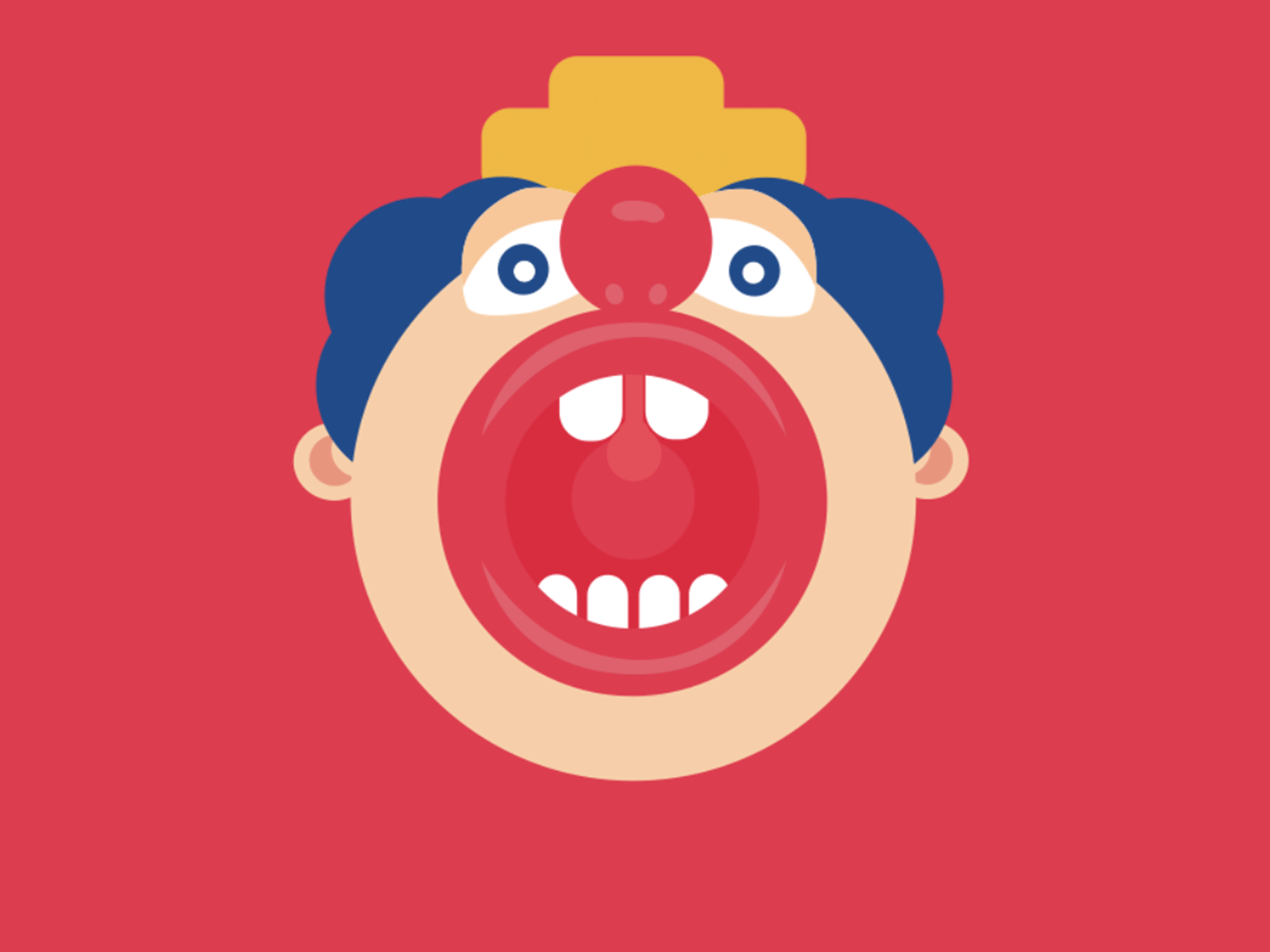 🤡SR CLOWN- CHARACTER ANIMATION animated animation branding clown comunity design flat design followers illustrator ilustration ilustrator product purrweb ui uix ux
