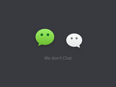 We don't Chat #COVID-19#