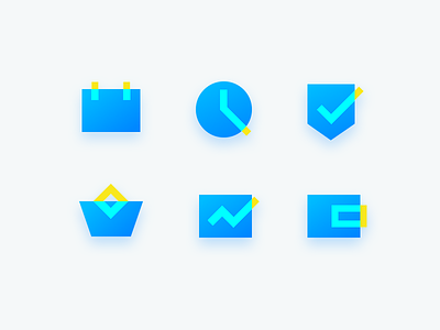 Finance Icon blue dribbble finance fund gold icon insurance yellow