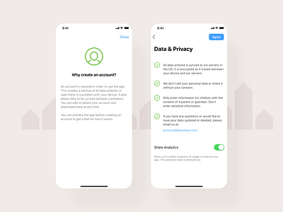 Privacy app baby data iphone log privacy steps