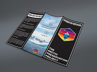 The Arctic Preservation Project Brochure Back Cover brochure design brochure mockup design illustration logo vector