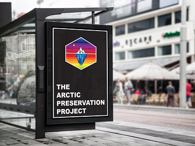 The Arctic Preservation Project Billboard Mock Up advertisment billboard design billboard mockup design illustration vector