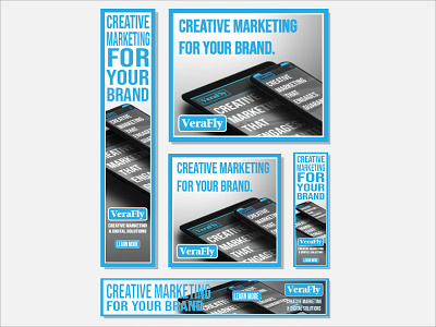 VeraFly Creative Marketing Banner Ads advertisement banner ads branding creative design illustration ui ui mockup
