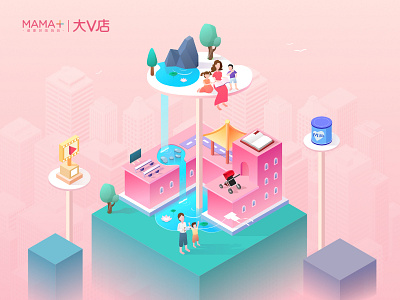 Isometric artwork for MAMA+