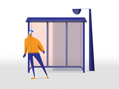 Bus Stop character characterdesign design design art designer illustration illustrator vector