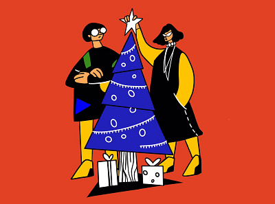Too cool for Christmas character characterdesign digitalart holidays illustration vector