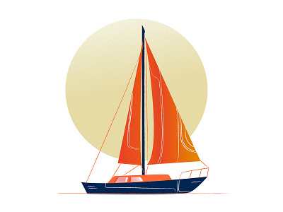 Sail design illustration vector