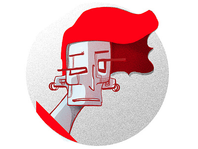 Character Icon character characterdesign design digitalart icon illustration portrait redhead
