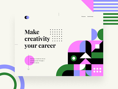 Make creativity your career branding business design geometric geometry shape ui ui design vector web web design