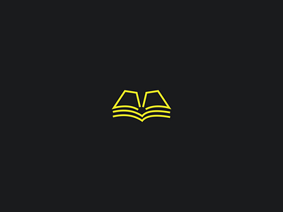 creative book branding creative design educational flat icon lines logo minimalist monoline vector