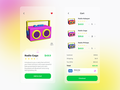 #Exploration | Details Product 3d 3d illustration app design blender clean color figma interface mobile app design ui uidesign uiux uxdesign