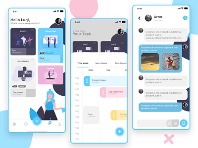 Task manager Ui adobe adobexd design dribble project task todo ui uidesign uiux ux xd