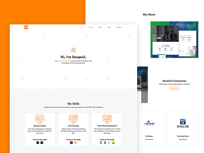My portfolio website ui web design