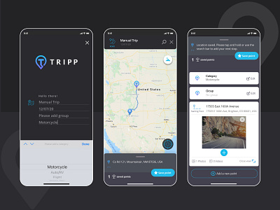 Travel Mobile App Design (Plan, Track, View & Share) ios mobile app mobile app design share tracking app travel travel app ui ui design ux