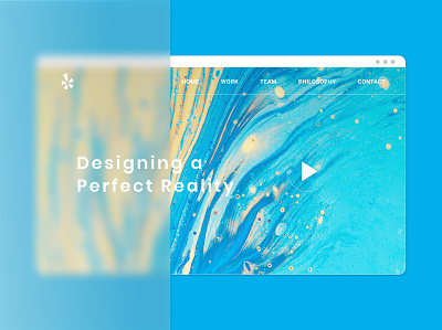 Abstract Webpage in GlassMorphism Trend design art glass effect glassmorphism homepage design ui ux vibrant colors webdesign website design