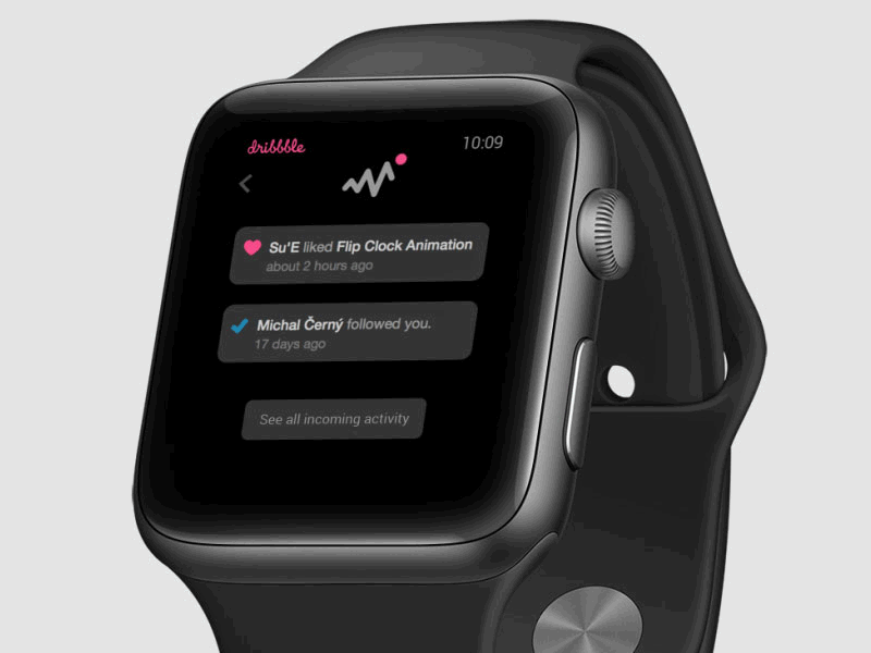 Dribbble App Animation ae after effects animation apple motion ui ux watch