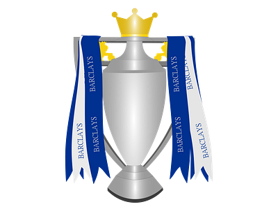 Premier League Trophy design icon illustration vector