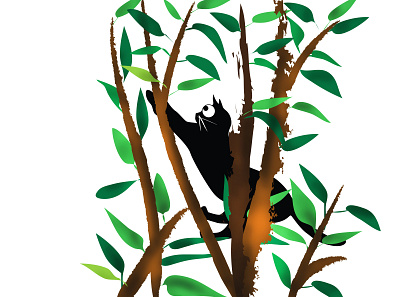 Jungle Cat art art direction artist character design characters concept design design drawing dribbble illustration illustration art illustrator jungle book jungle safari srilanka