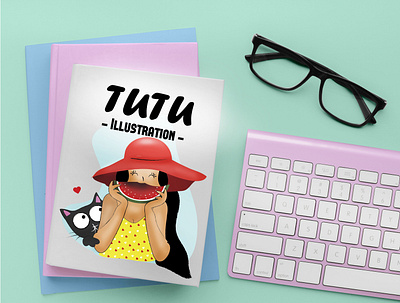 TUTU Book Cover Design app design book cover booklet cat children book illustration childrens book colombo creative creative design design design art designs drawing flat design flat illustration illustration illustration art illustrator kids illustration srilanka